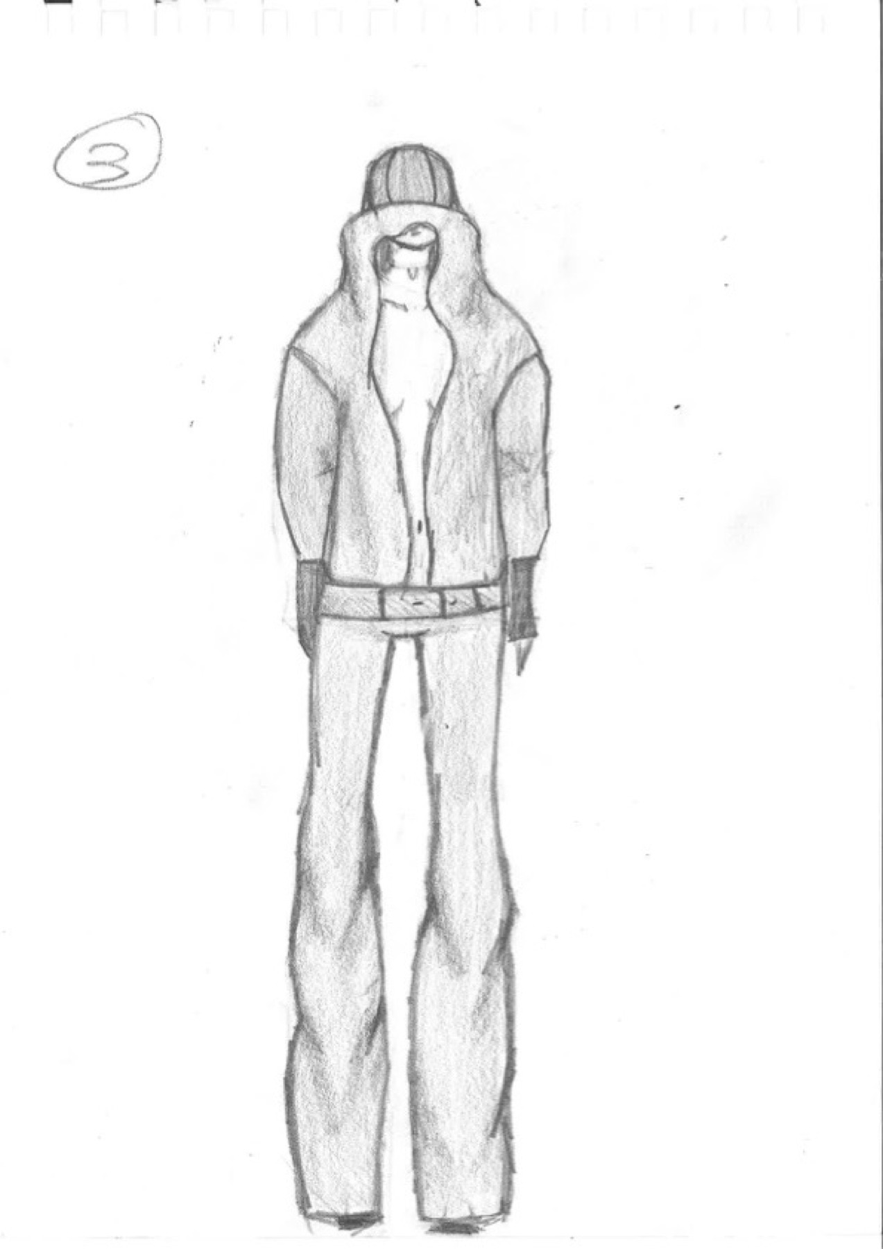 Final look sketch